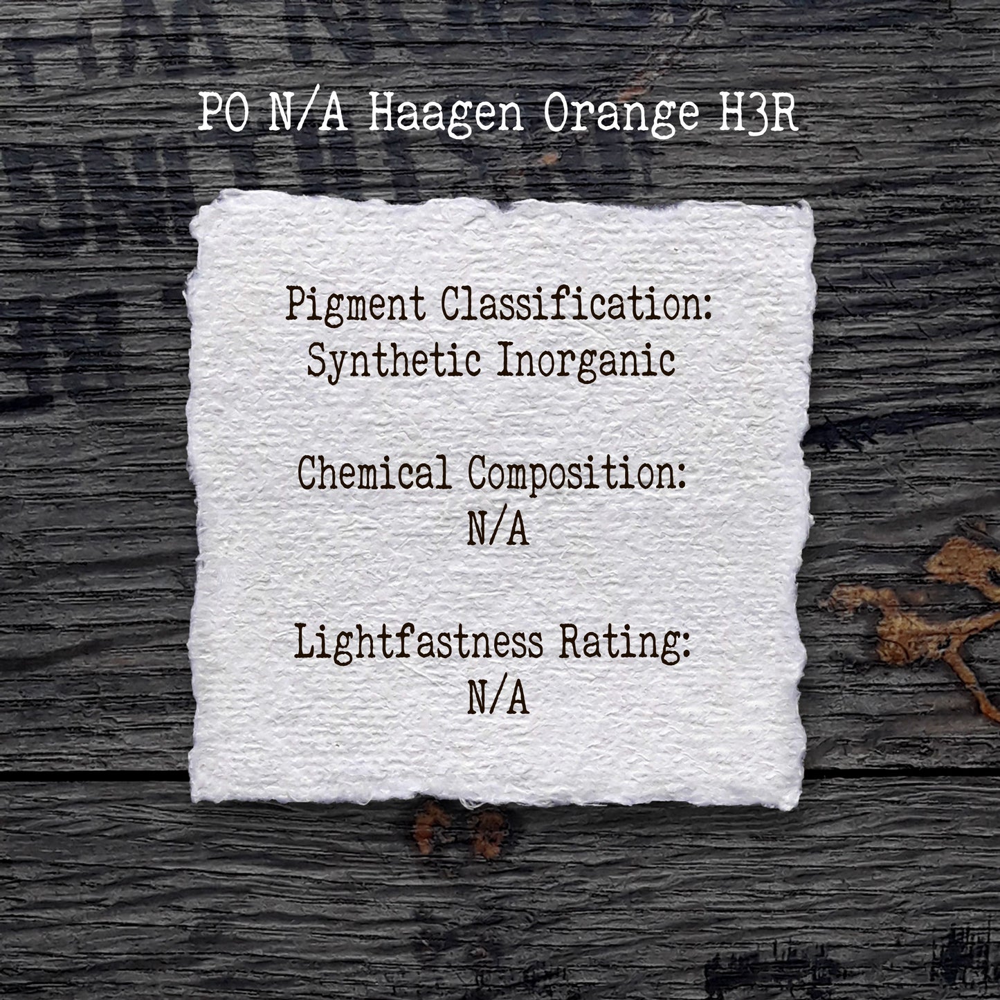 PO N/A Haagen Orange H3R - Handmade Watercolour Paint of Professional Artist Quality | NordicCraftStudio