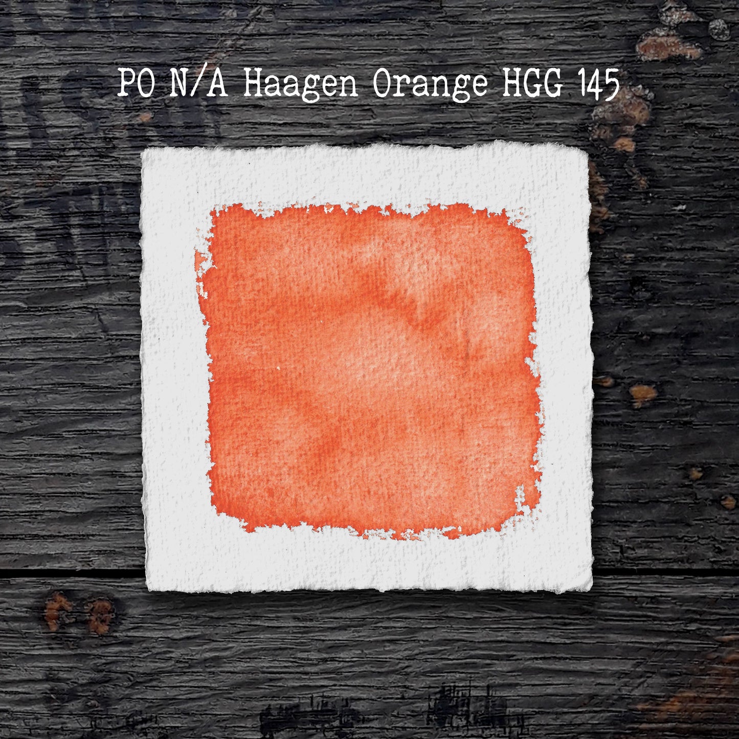 PO N/A Haagen Orange HGG 145 - Handmade Watercolour Paint of Professional Artist Quality
