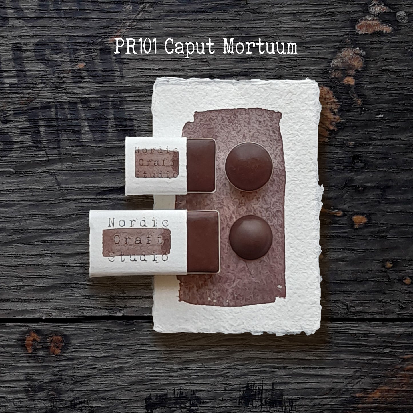 PR101 Caput Mortuum - Handmade Watercolor Paint of Artist Quality in Half and Full Pans