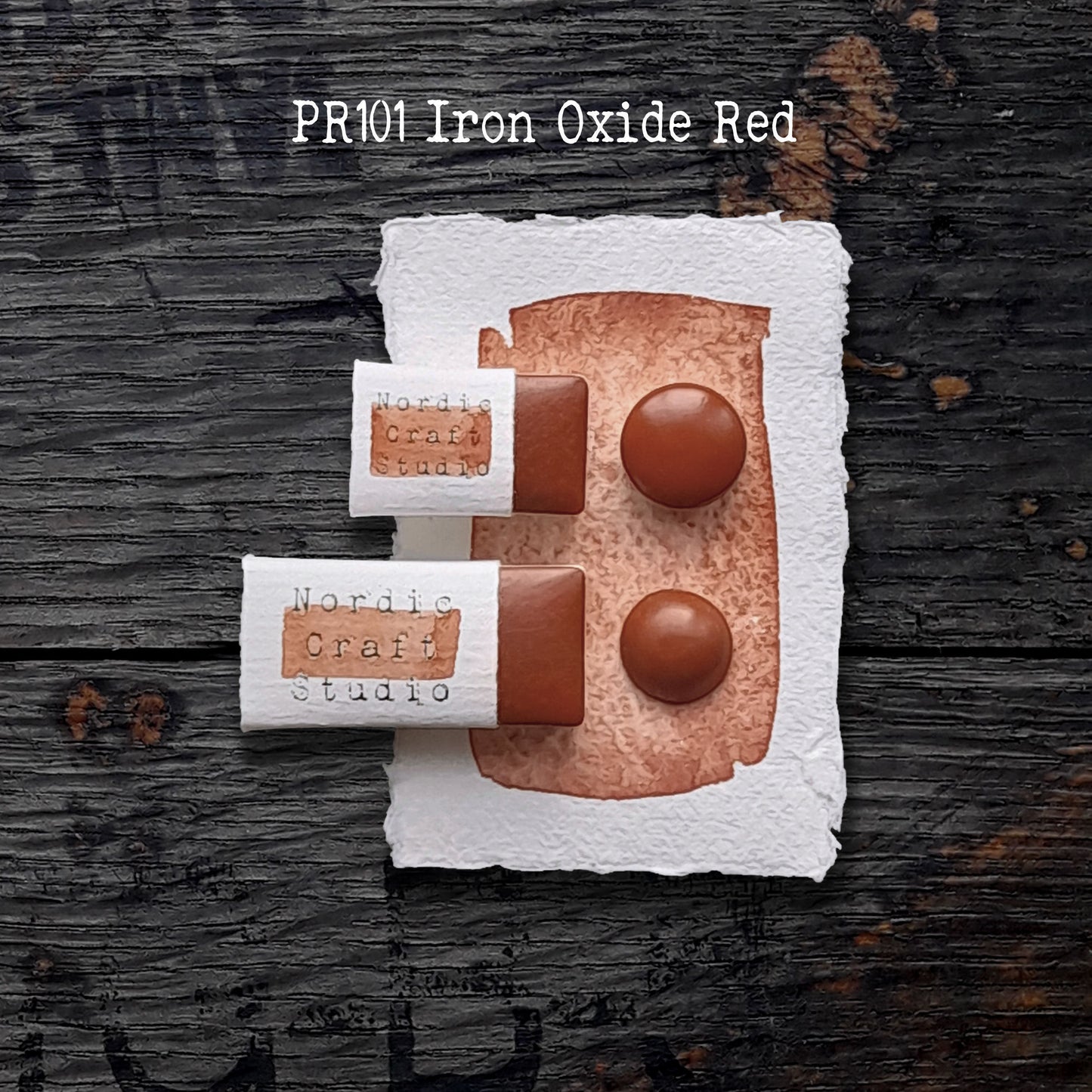 PR101 Iron Oxide Red - Handmade Watercolour Paint of Professional Artist Quality