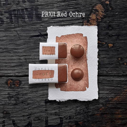 PR101 Red Ochre - Handmade Watercolour Paint of Professional Artist Quality