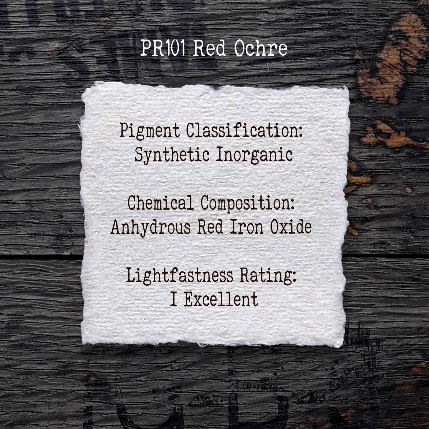 PR101 Red Ochre - Handmade Watercolour Paint of Professional Artist Quality