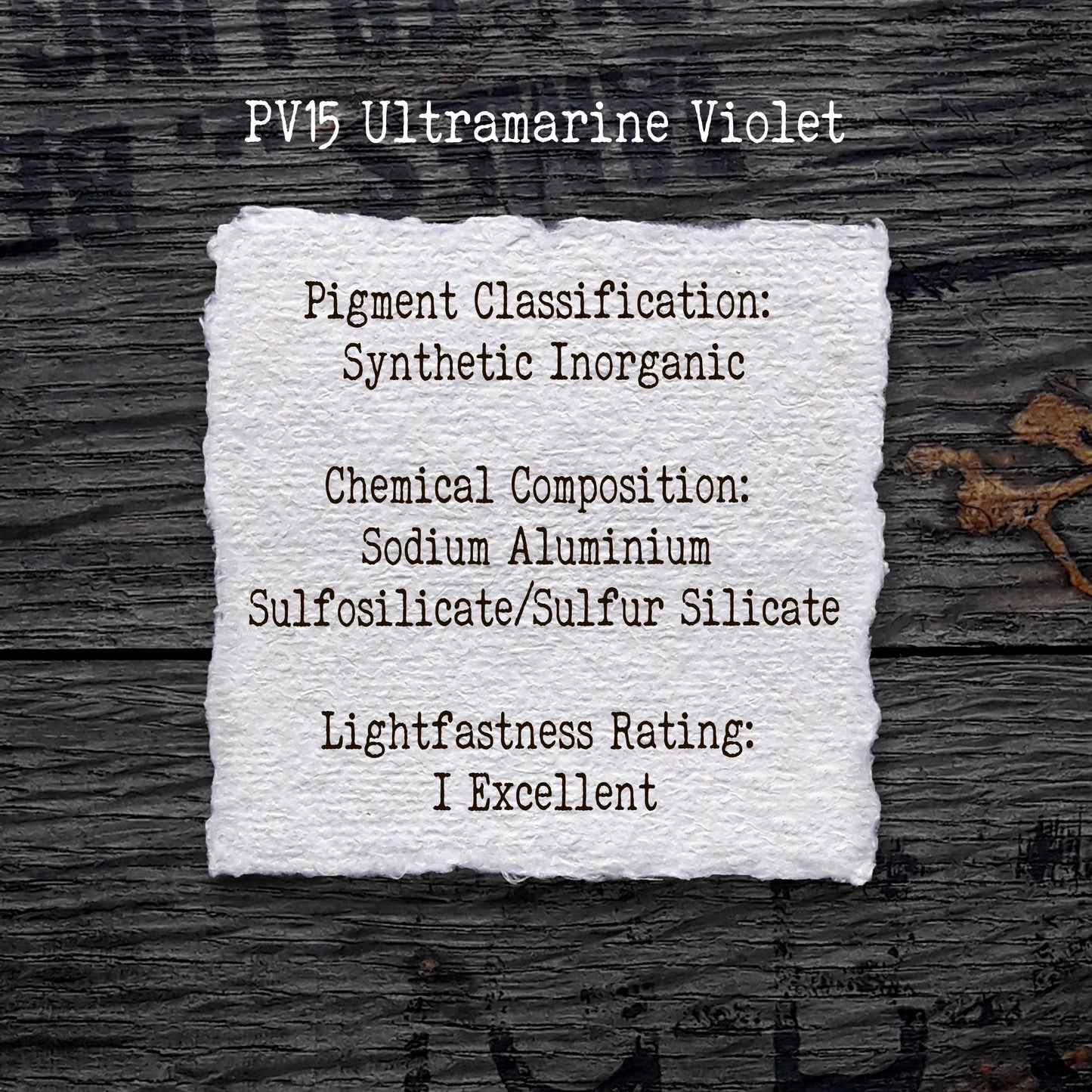 PV15 Ultramarine Violet - Handmade Watercolour Paint of Professional Artist Quality