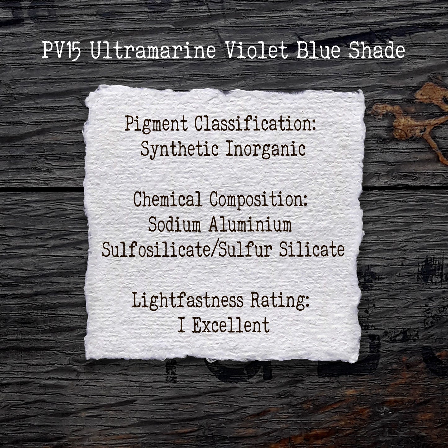 PV15 Ultramarine Violet [Blue Shade] - Handmade Watercolour Paint of Professional Artist Quality