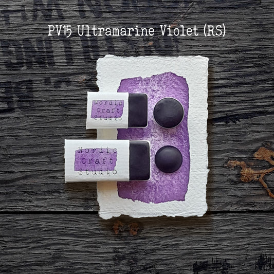 PV15 Ultramarine Violet [Red Shade] - Handmade Watercolour Paint of Professional Artist Quality