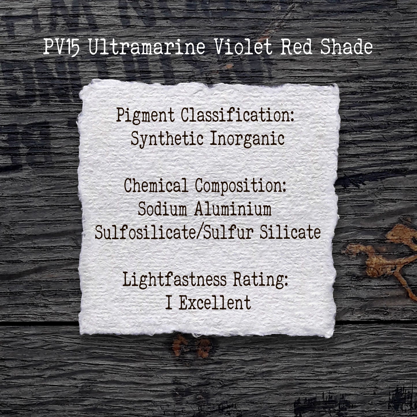 PV15 Ultramarine Violet [Red Shade] - Handmade Watercolour Paint of Professional Artist Quality