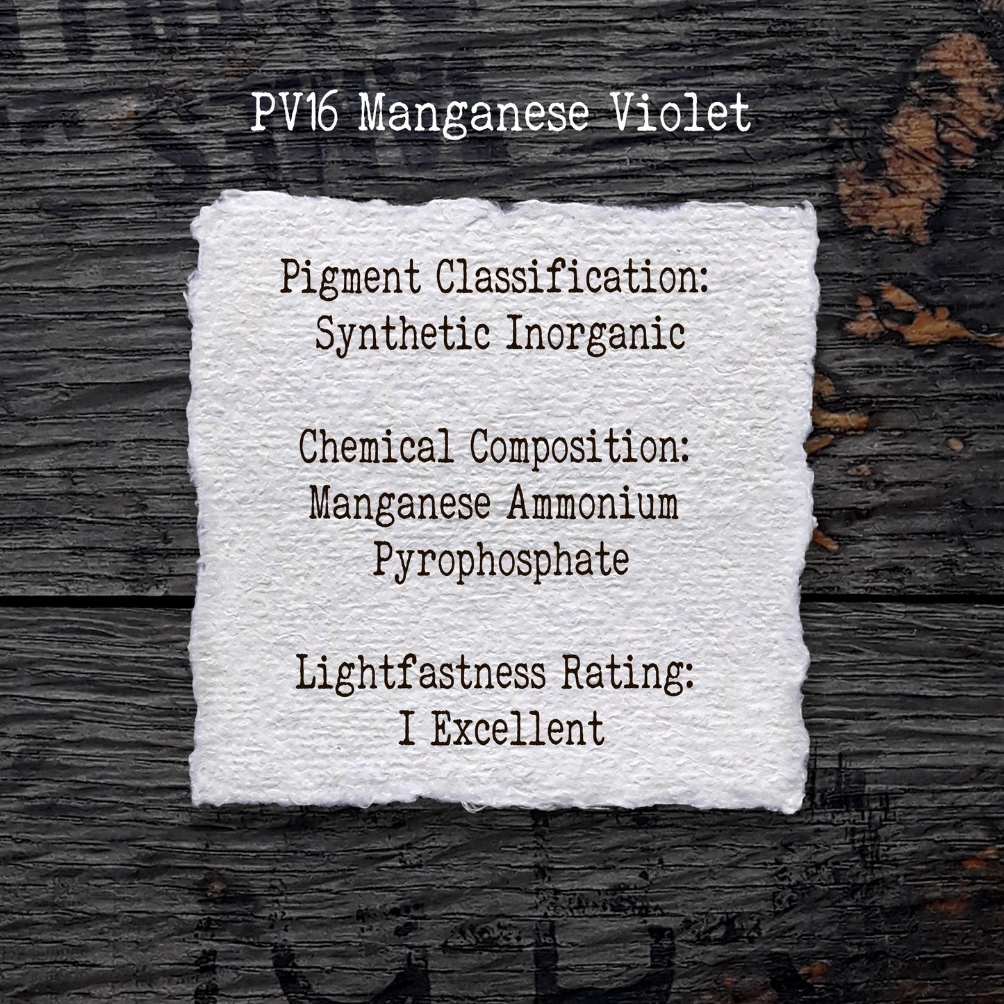 PV16 Manganese Violet - Handmade Watercolour Paint of Professional Artist Quality