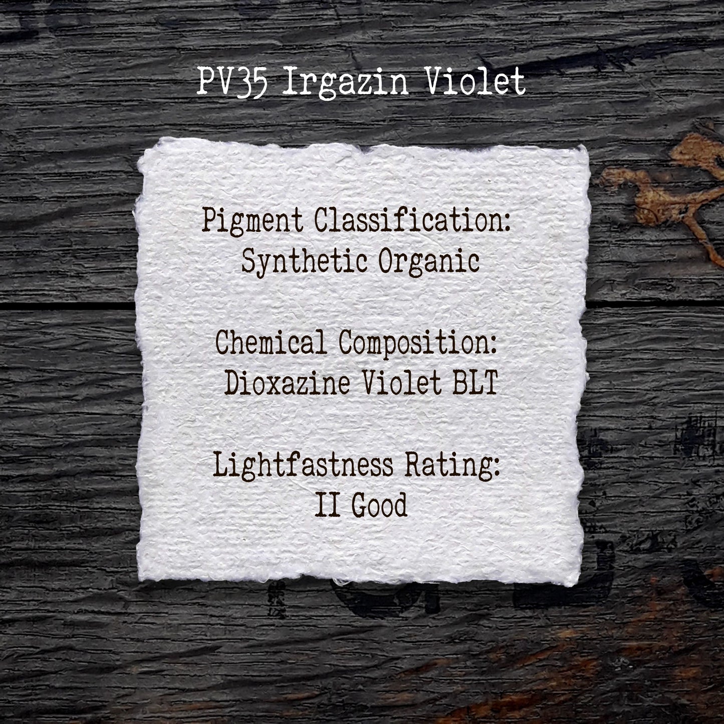 PV35 Irgazin Violet - Handmade Watercolour Paint of Professional Artist Quality