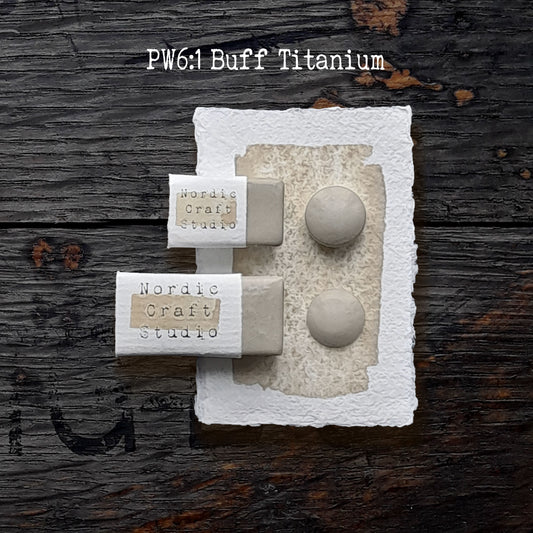 PW6:1 Buff Titanium - Handmade Watercolour Paint of Professional Artist Quality