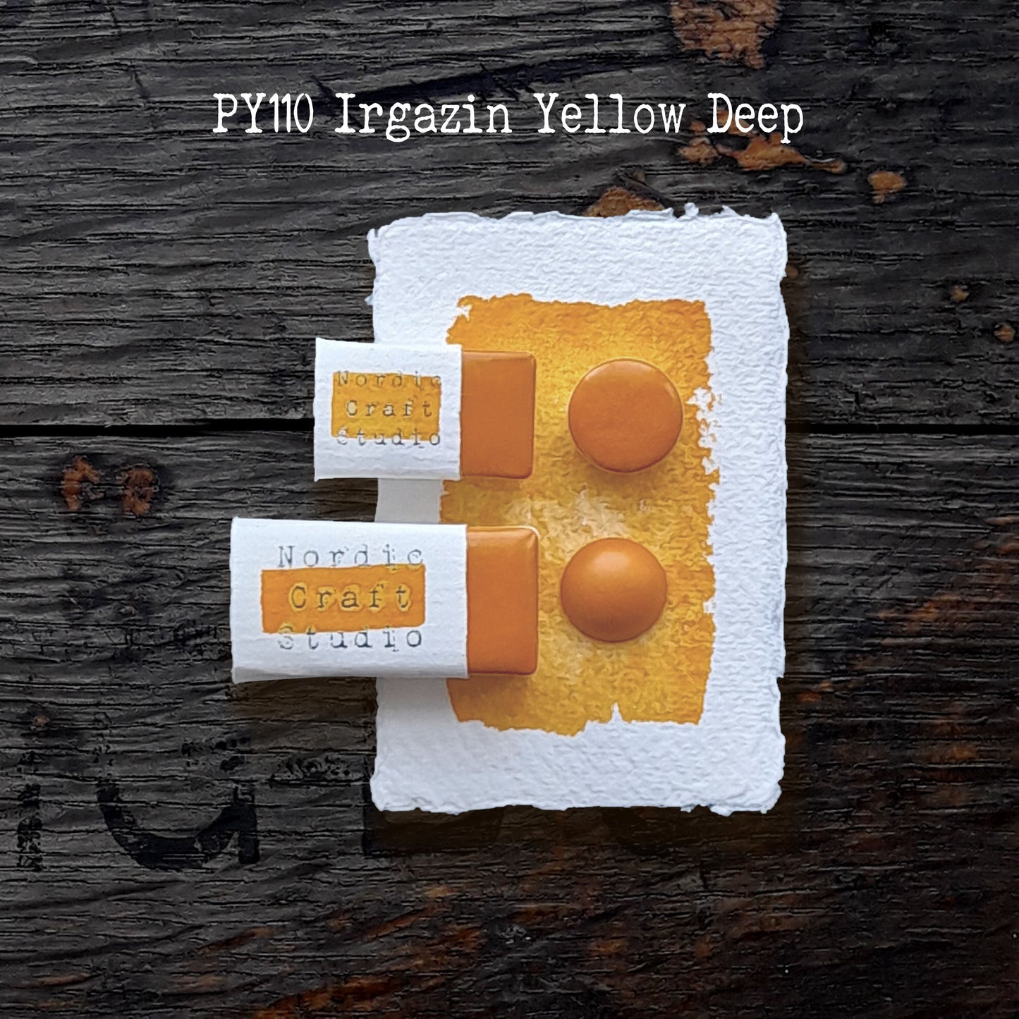 PY110 Irgazin Yellow Deep - Handmade Watercolour Paint of Professional Artist Quality