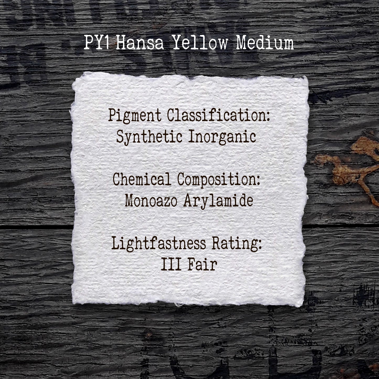 PY1 Hansa Yellow Medium - Handmade Watercolour Paint of Professional Artist Quality | NordicCraftStudio