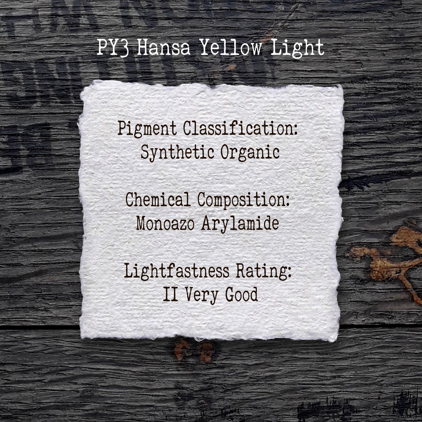 PY3 Hansa Yellow Light - Handmade Watercolour Paint of Professional Artist Quality
