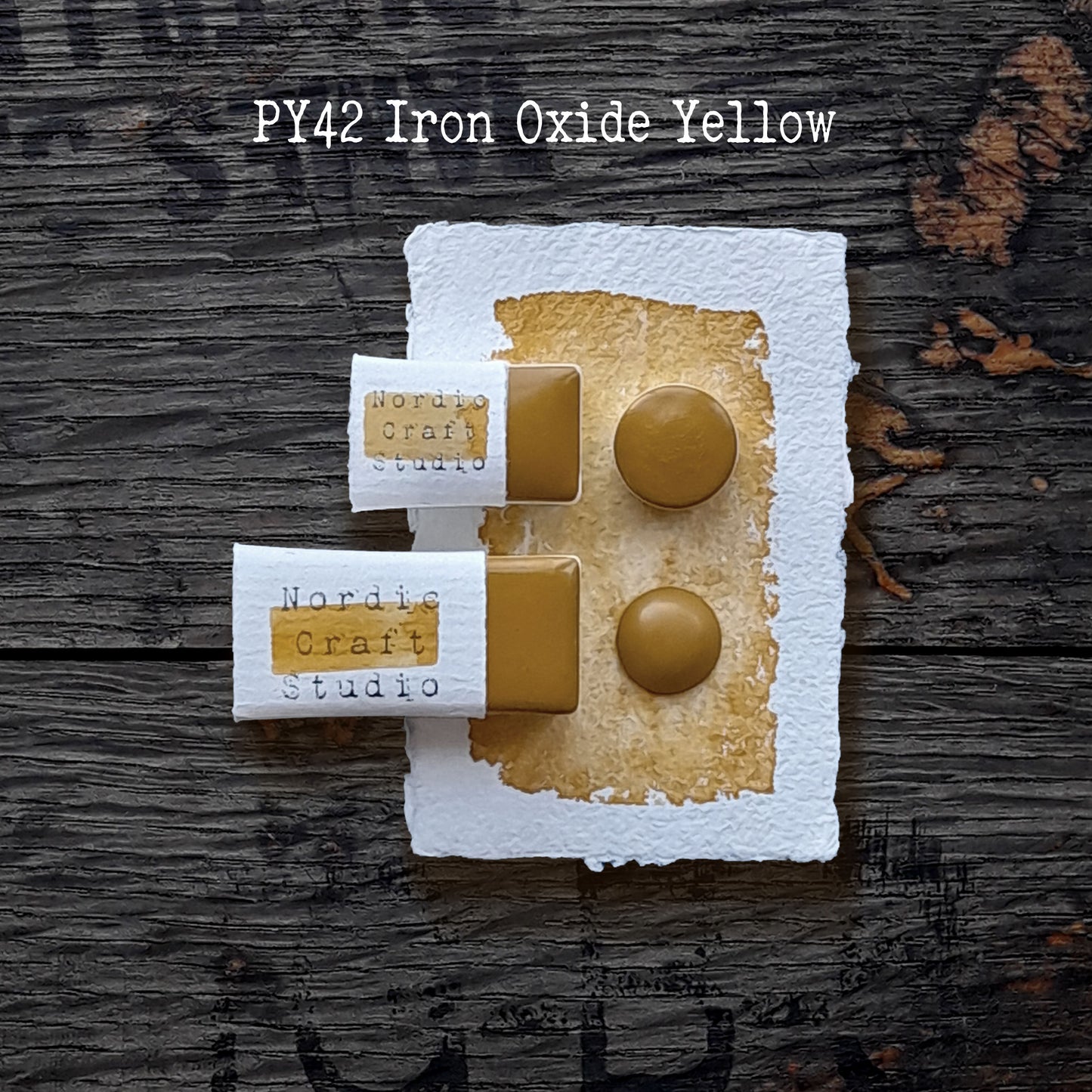 PY42 Iron Oxide Yellow - Handmade Watercolour Paint of Professional Artist Quality