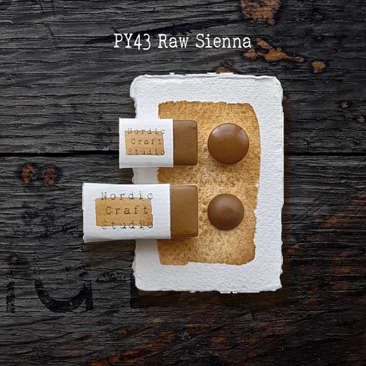 PY43 Raw Sienna - Handmade Watercolour Paint of Professional Artist Quality