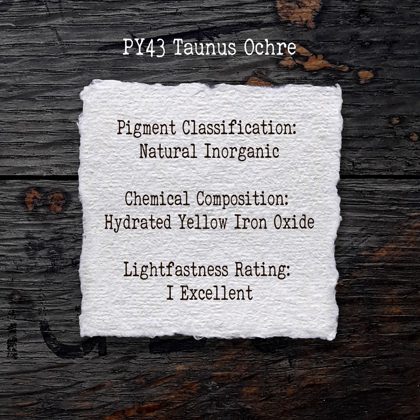 PY43 Taunus Ochre - Handmade Watercolour Paint of Professional Artist Quality