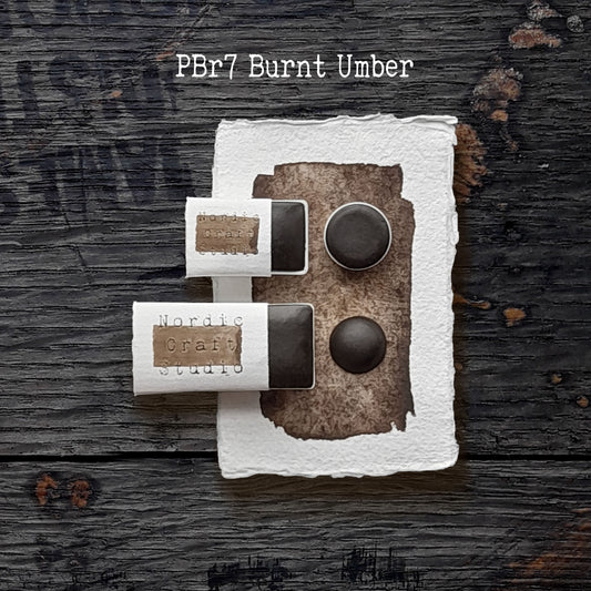 PBr7 Burnt Umber - Handmade Watercolour Paint of Artist Quality