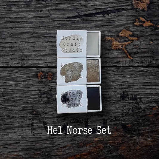 Complete Norse Set - Handmade Watercolor Paints of Artist Quality in Half and Full Pans