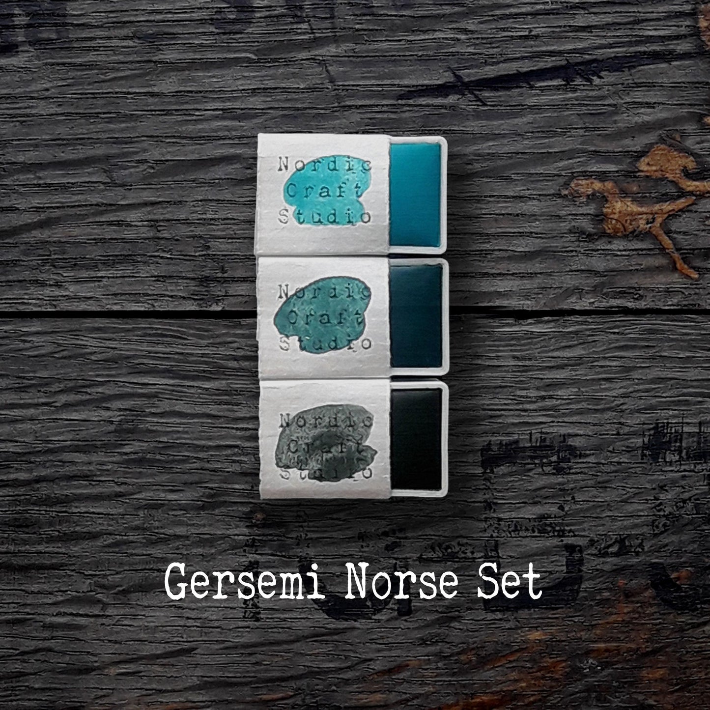 Gersemi Norse Set - Handmade Watercolor Paints of Artist Quality in Half and Full Pans
